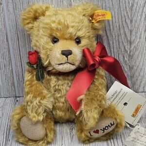 Steiff Declaration of Love Teddy Bear 028113 Liebeserklärung Mohair Germany NWT